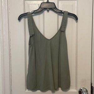 Pale olive green tank shirt (Italian) Size small/medium